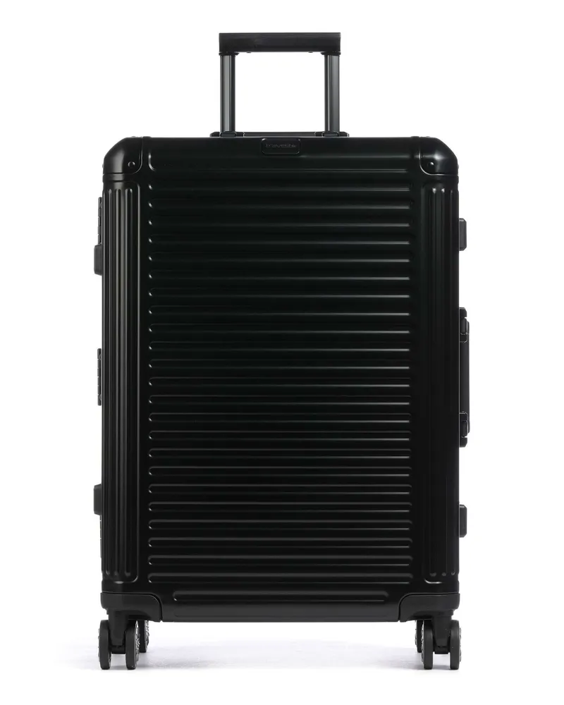 Travelite 4-Rollen Trolley Next in schwarz Schwarz