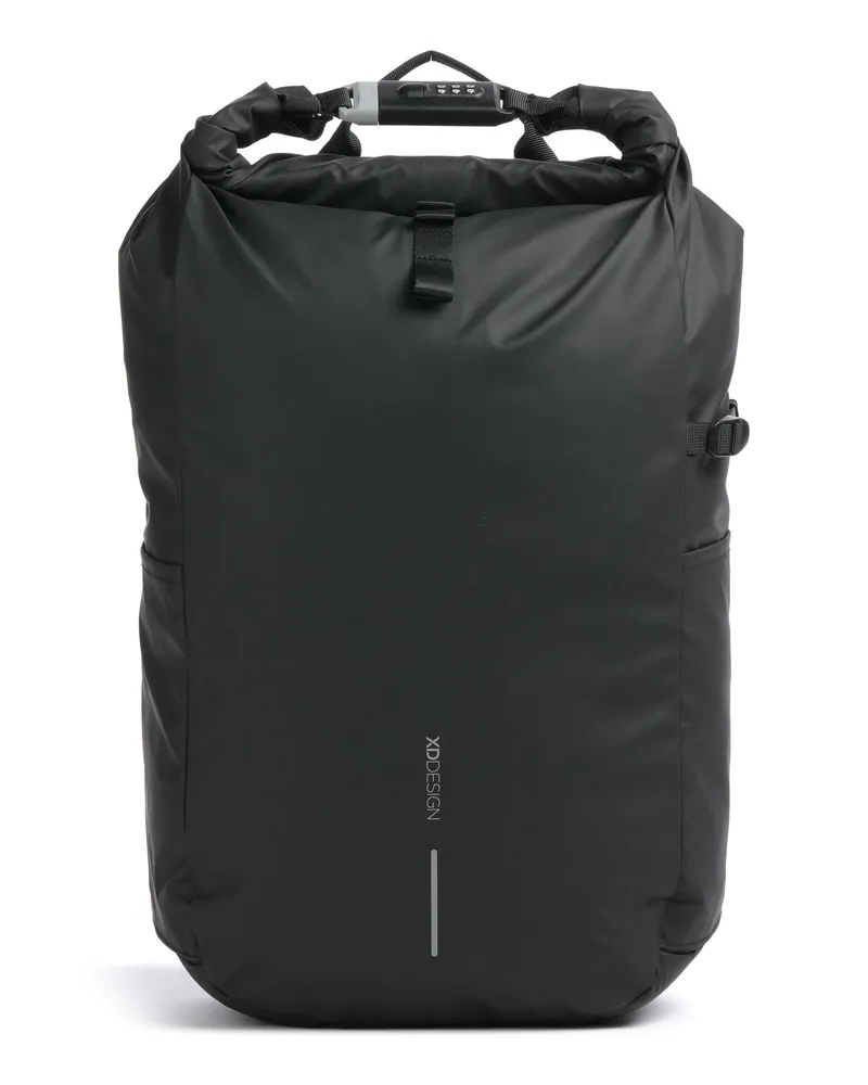 XD Design Rolltop Rucksack Urban in schwarz Schwarz