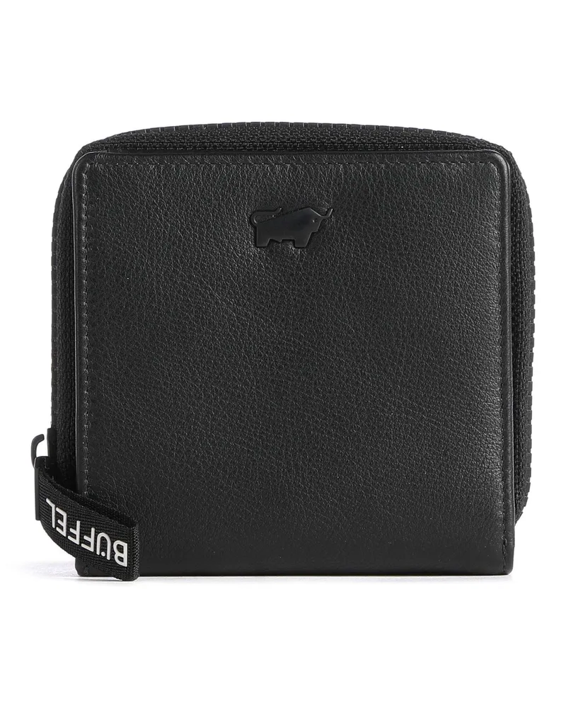 Braun Büffel Geldbörse Capri RFID in schwarz Schwarz