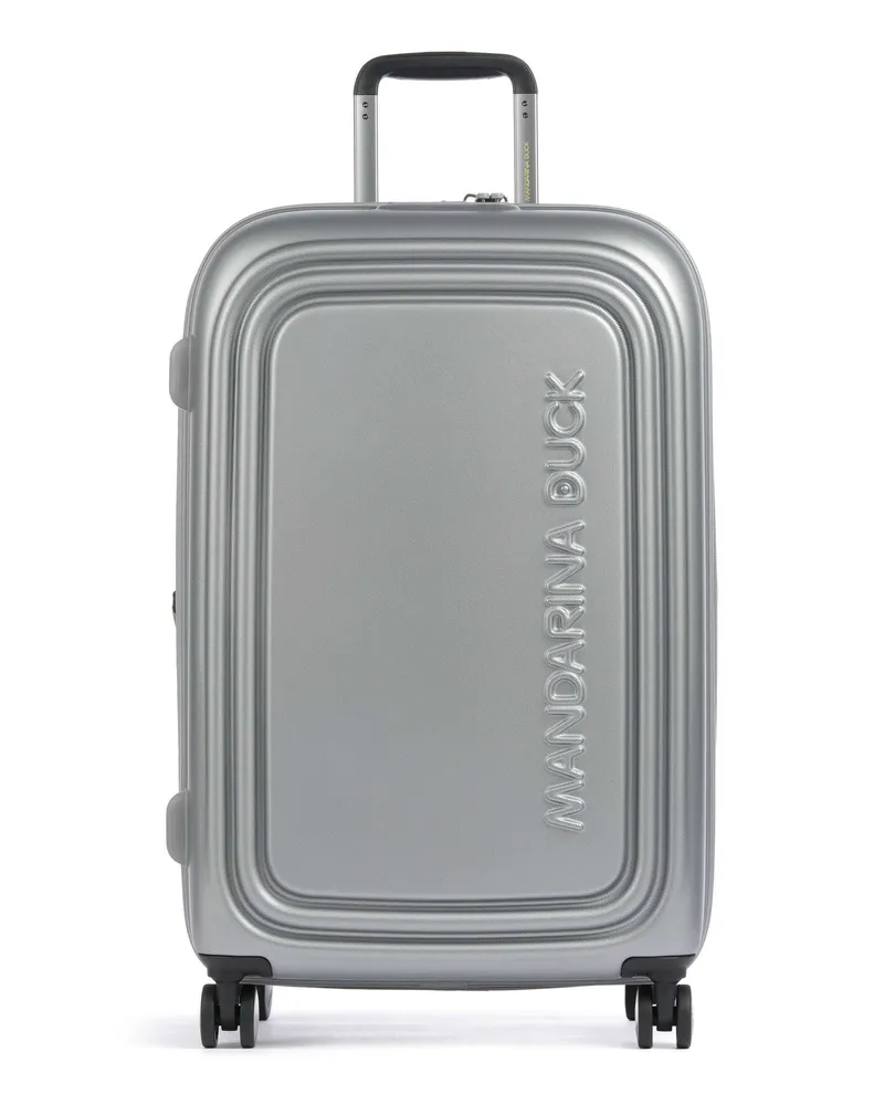 Mandarina Duck 4-Rollen Trolley Logoduck+ in silber Silber