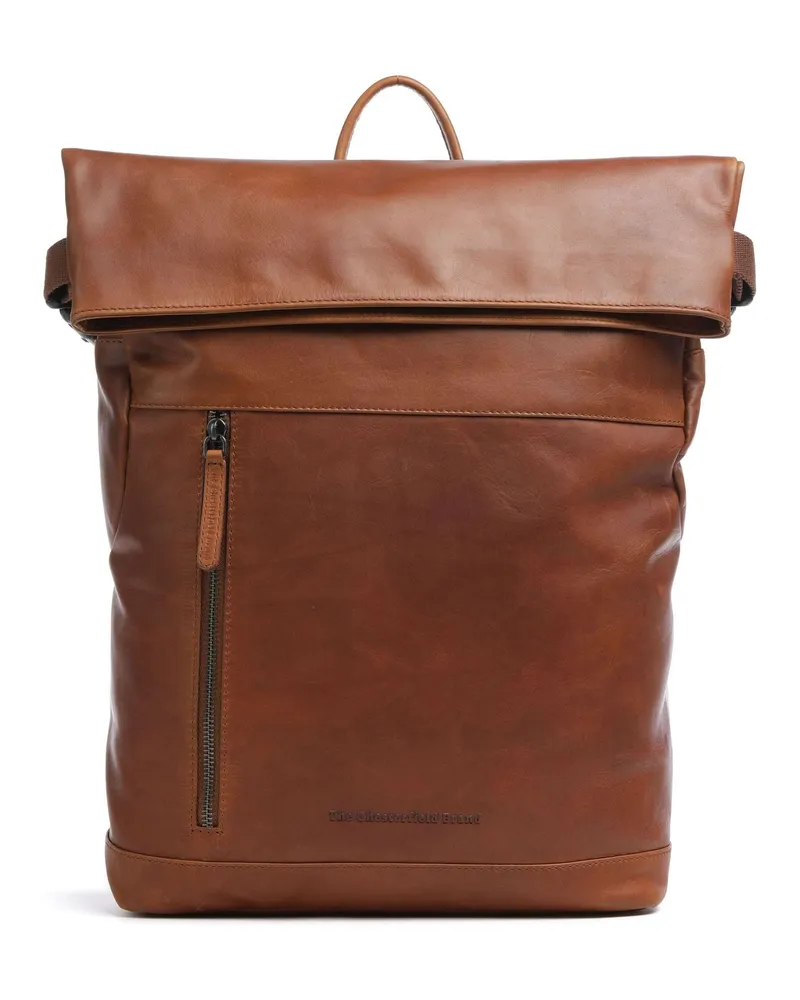 The Chesterfield Brand Rucksack Cow Wax Pull Up Mazara in braun Braun