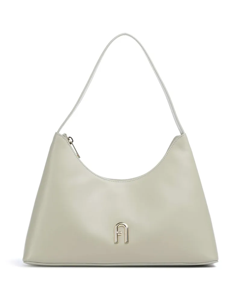 Furla Schultertasche Diamante S in grün Grün