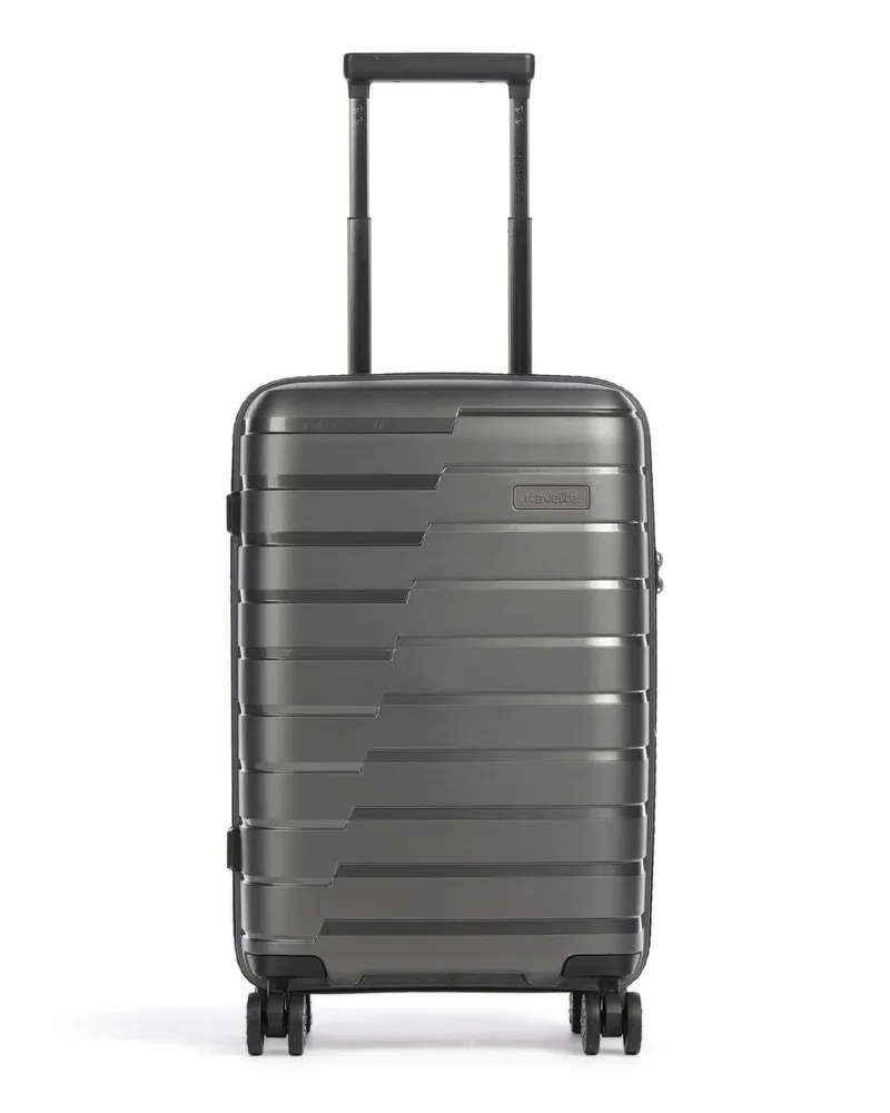 Travelite 4-Rollen Trolley Air Base in schwarz Schwarz