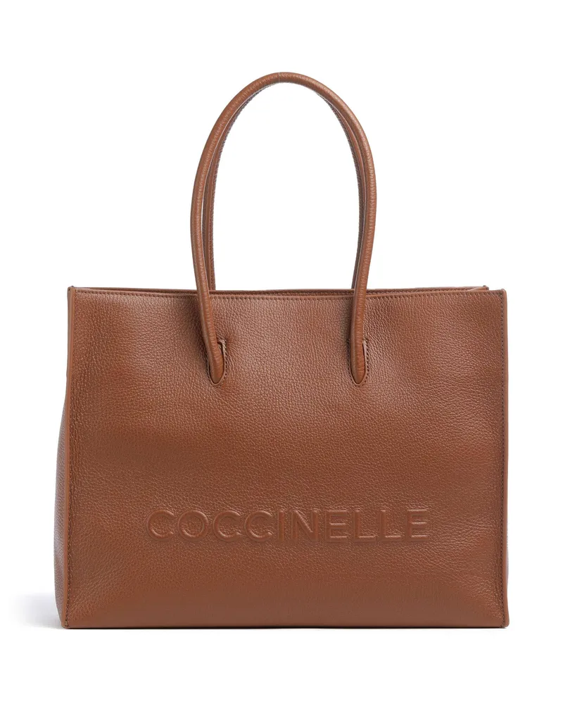 Coccinelle Shopper Myrtha Maxi Logo in braun Braun