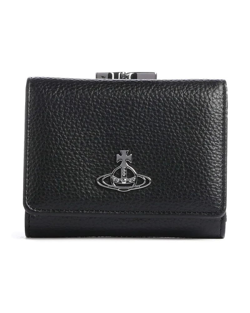 Vivienne Westwood Geldbörse Frame Grain Small in schwarz Schwarz