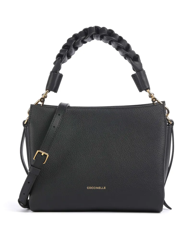 Coccinelle Handtasche Boheme Grana Double in schwarz Schwarz
