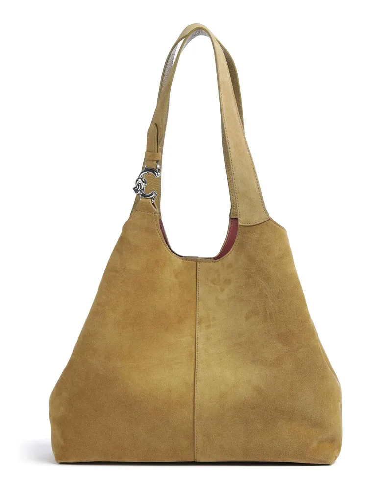 Coccinelle Beuteltasche C-Easy Suede in oliv Oliv