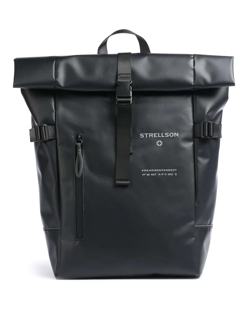 Strellson Rolltop Rucksack Stockwell 2.0 in schwarz Schwarz