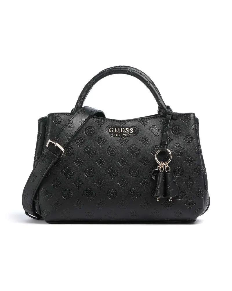 Guess Handtasche Phoebe Peony Debossed in schwarz Schwarz