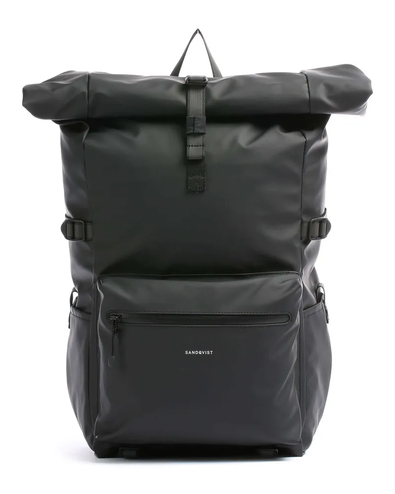 Sandqvist Rolltop Rucksack Stream Ruben 2.0 in schwarz Schwarz