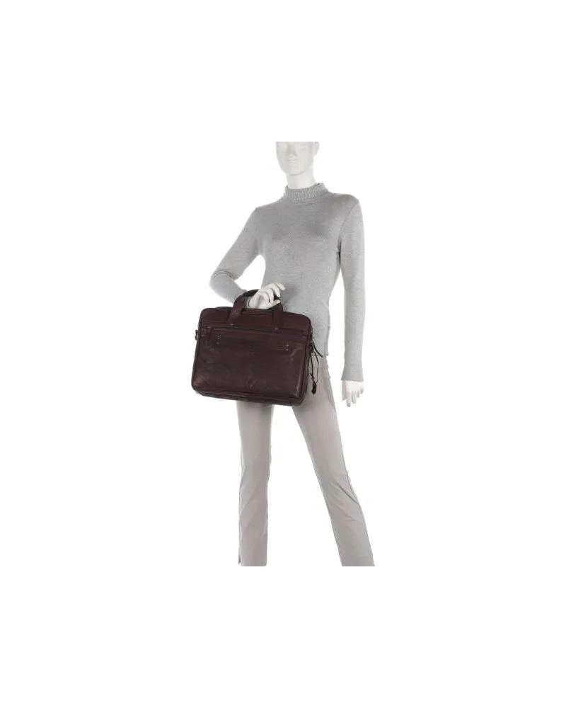 Spikes & Sparrow Bronco Aktentasche dunkelbraun Braun