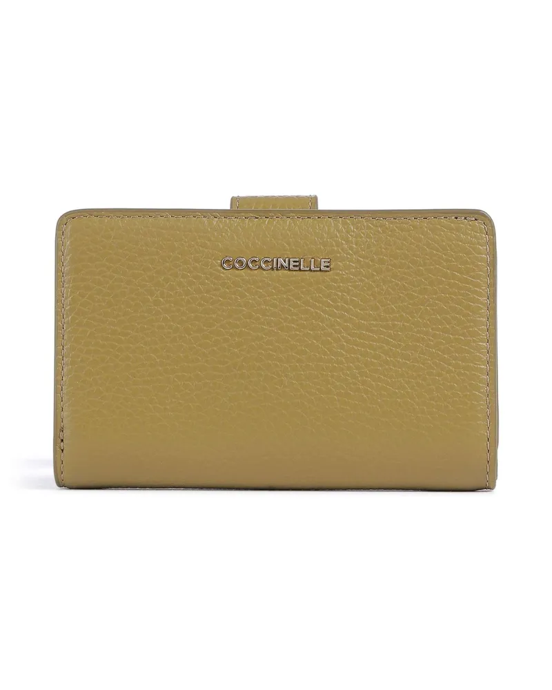 Coccinelle Geldbörse Metallic Soft in oliv Oliv
