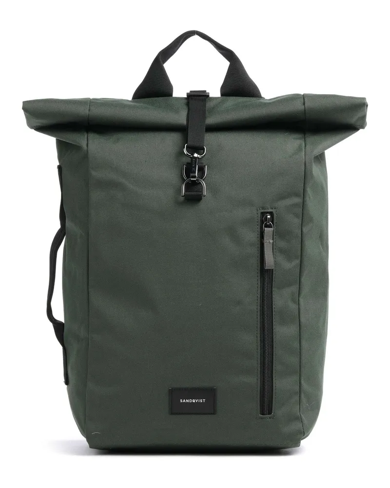 Sandqvist Rolltop Rucksack Ground Dante Vegan in grün Grün