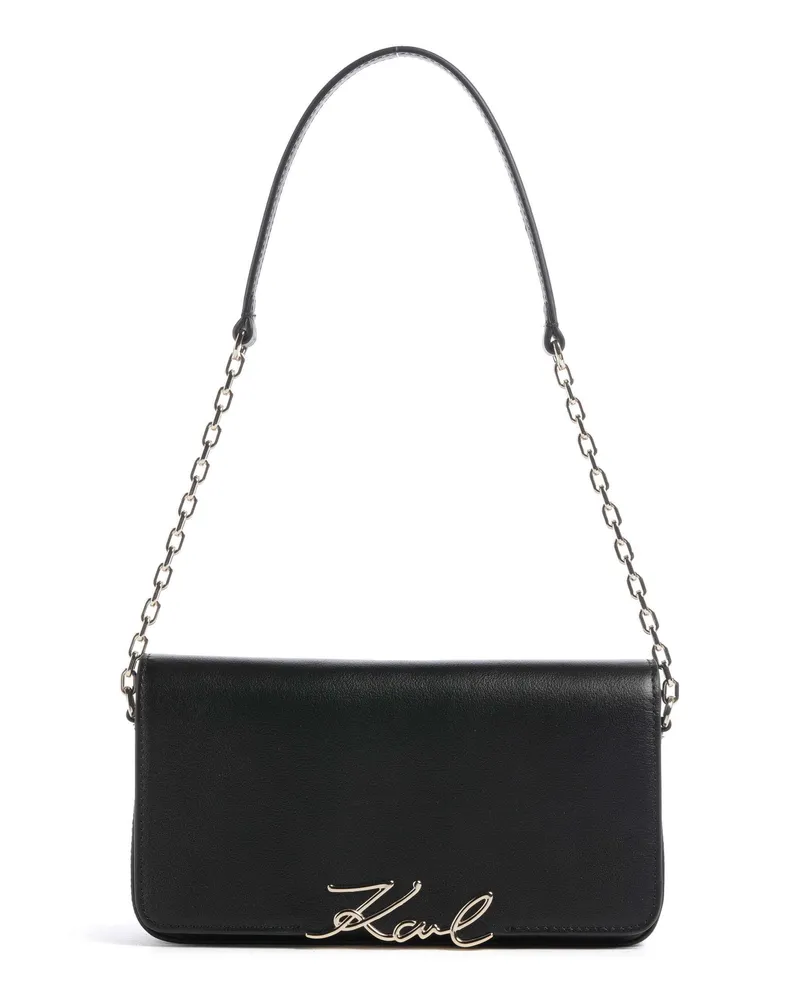 Karl Lagerfeld Schultertasche K/Signature in schwarz Schwarz