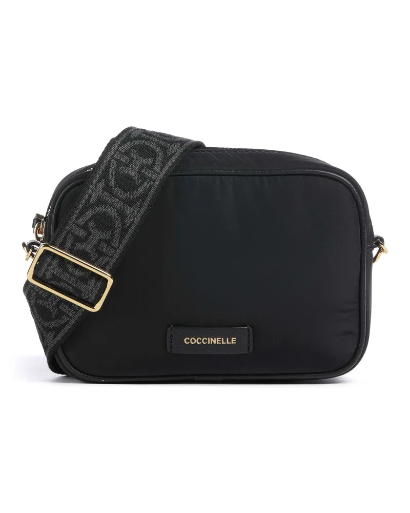 Coccinelle Umhängetasche Tebe Nylon Puffy in schwarz Schwarz