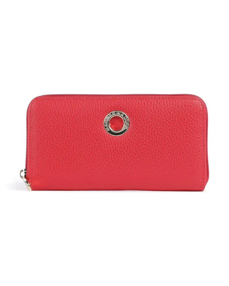 Mandarina Duck Geldbörse Mellow Leather in rot Rot