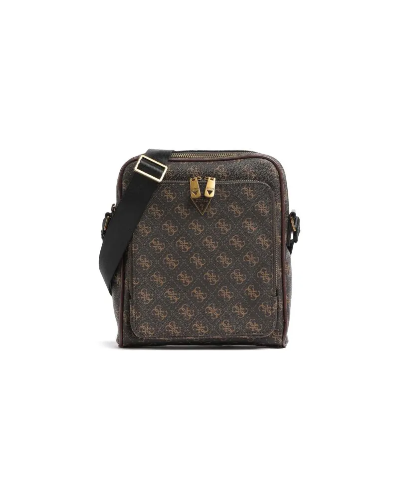 Guess Milano Eco Umhängetasche dunkelbraun Braun