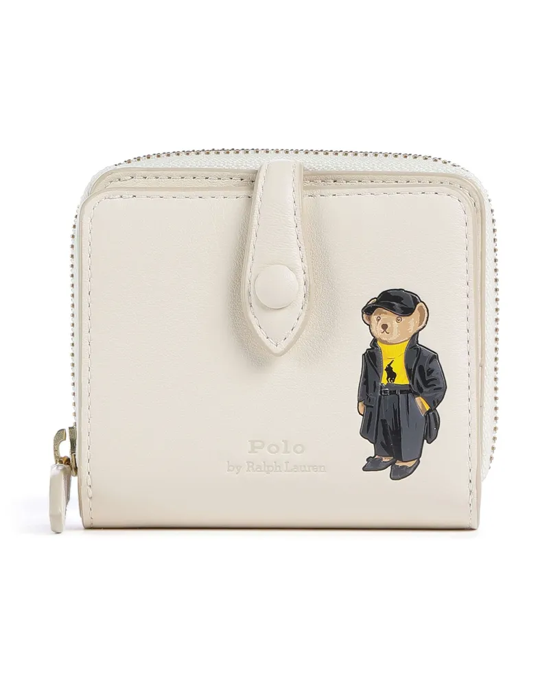 Ralph Lauren Geldbörse Bear Holiday in elfenbein Beige