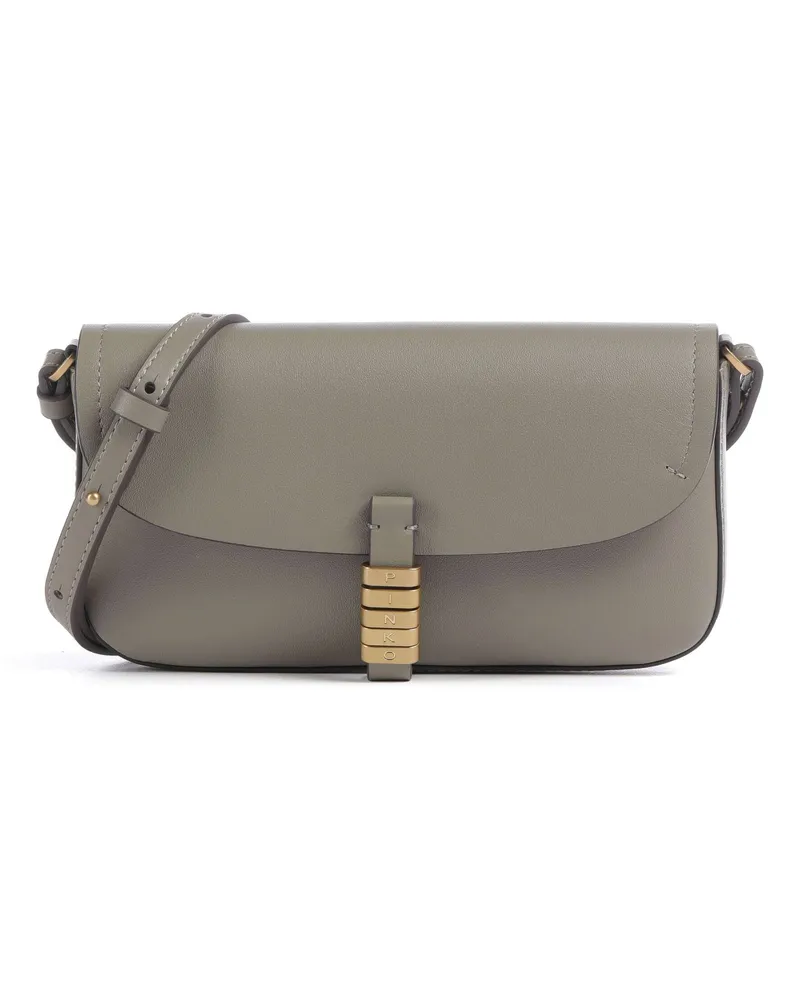 Pinko Umhängetasche Saddle Flat in grau Grau