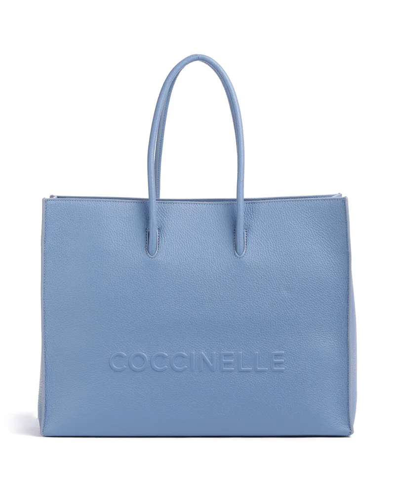 Coccinelle Shopper Myrtha Maxi Logo in blau Blau