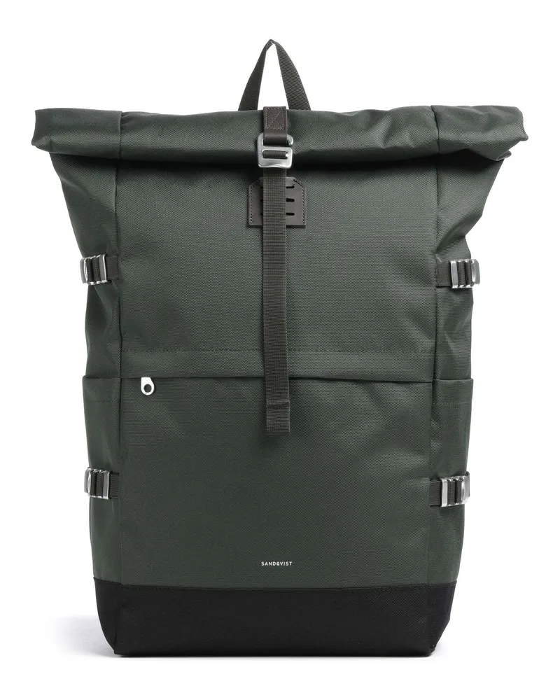 Sandqvist Rolltop Rucksack Icon L in grün Grün