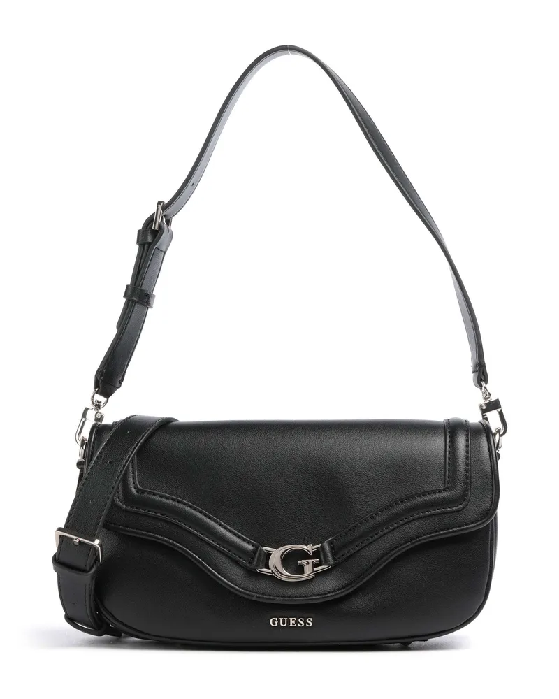 Guess Schultertasche Dea in schwarz Schwarz