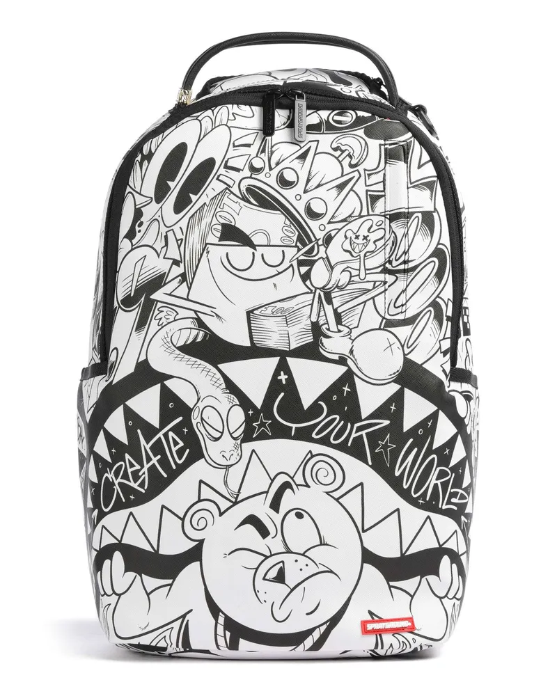 Sprayground Rucksack Heavy Sharkmouth Doodle in weiß Weiß