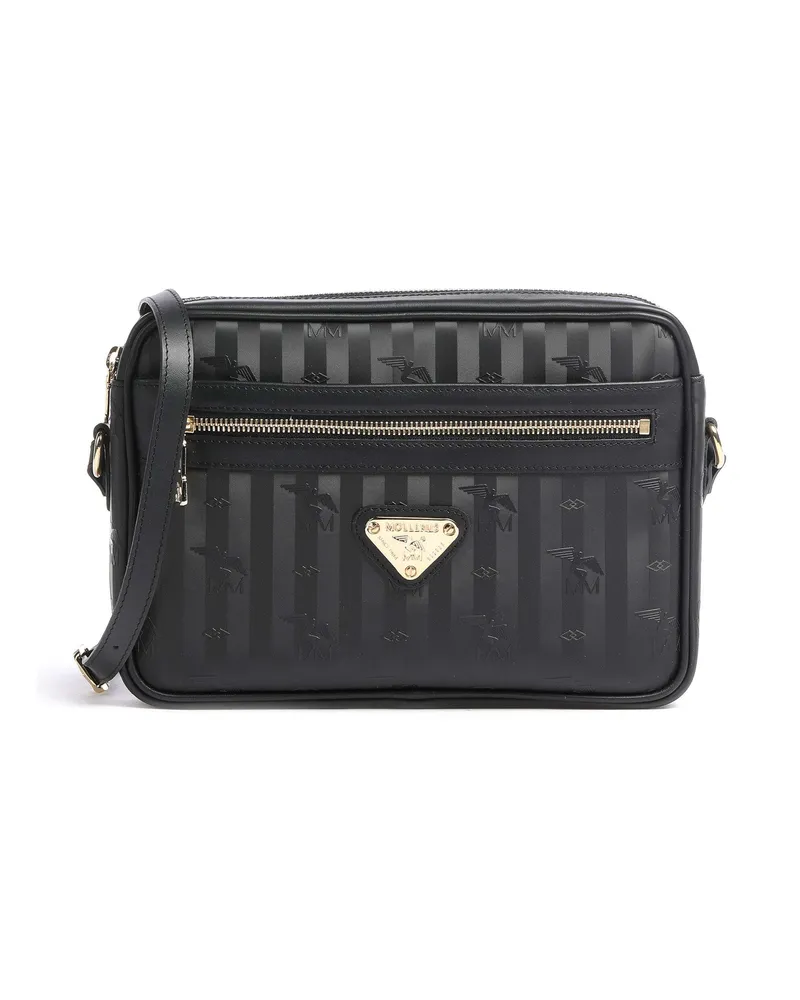 Maison Mollerus Umhängetasche Vinerus London in schwarz Schwarz