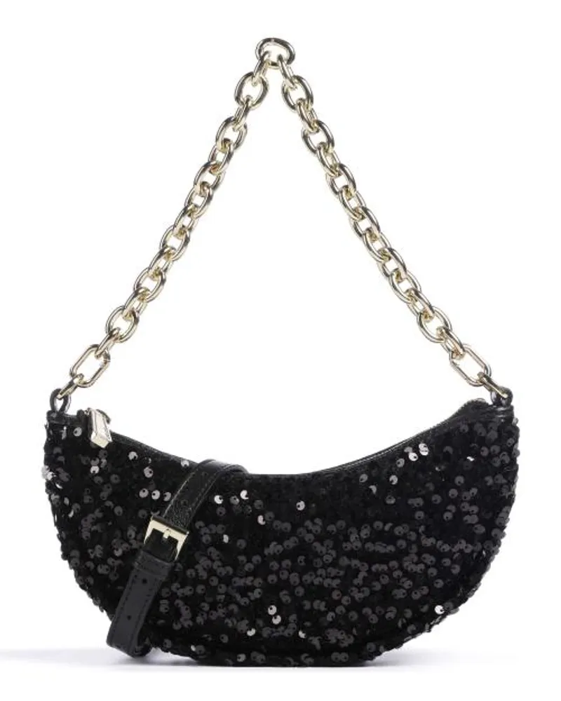 Abro Sequins Moon Schultertasche schwarz Schwarz