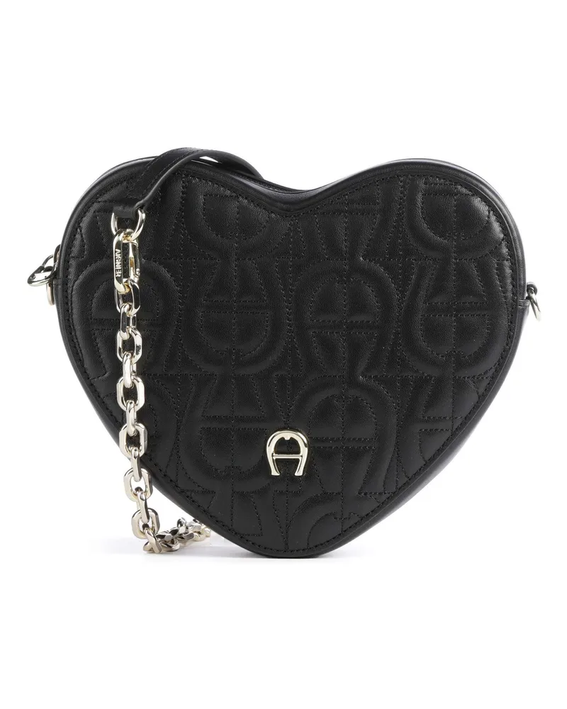 Aigner Umhängetasche Herztasche Fashion in schwarz Schwarz