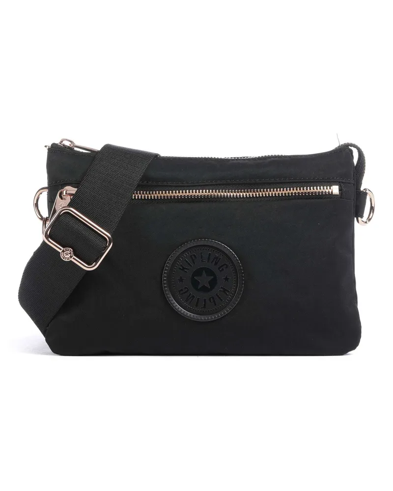 Kipling Umhängetasche Charm Riri Zip in schwarz Schwarz