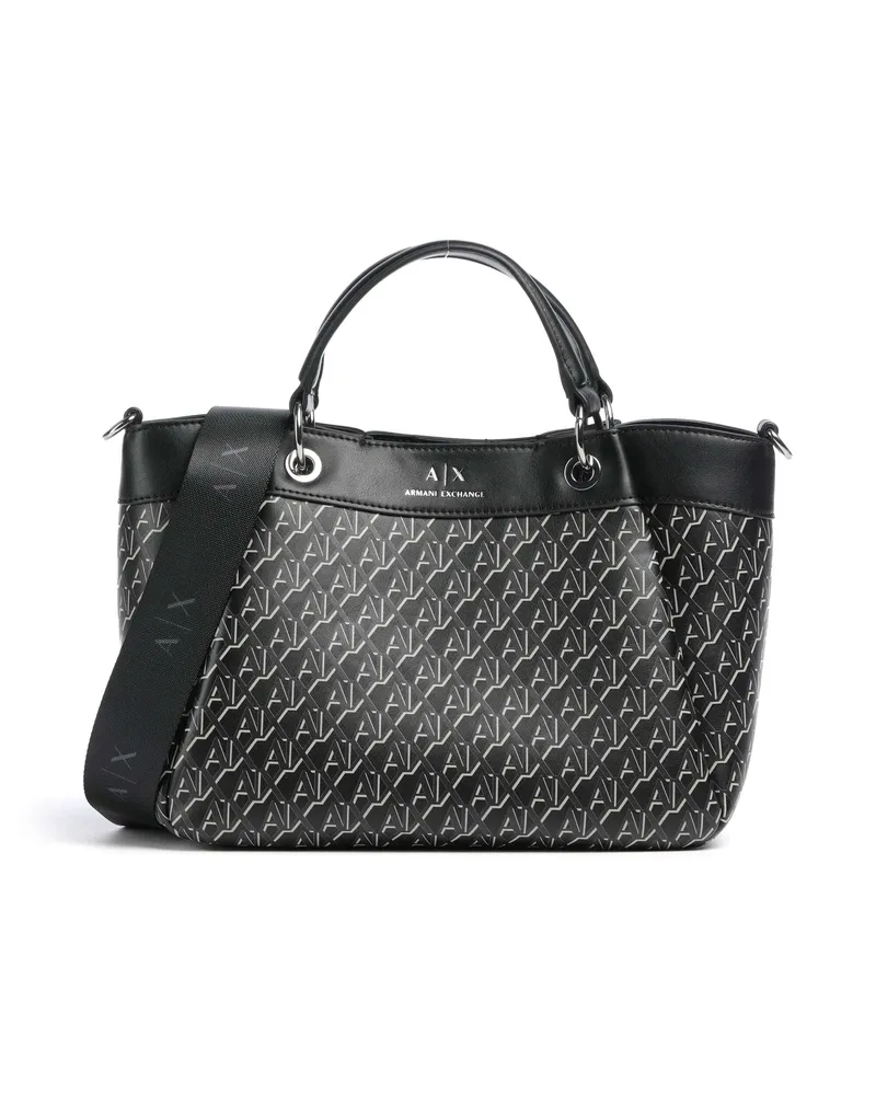 Armani Exchange Handtasche Wave Monogram M in schwarz Schwarz