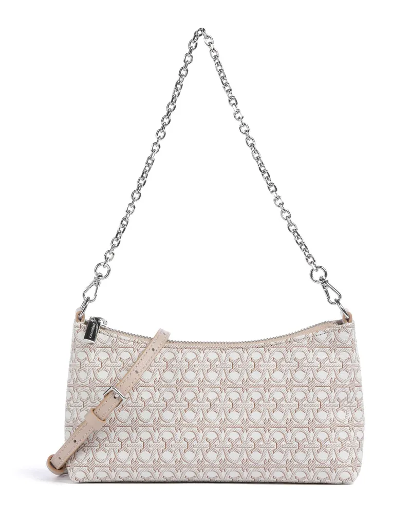 Coccinelle Schultertasche Aura Monogram in beige Beige