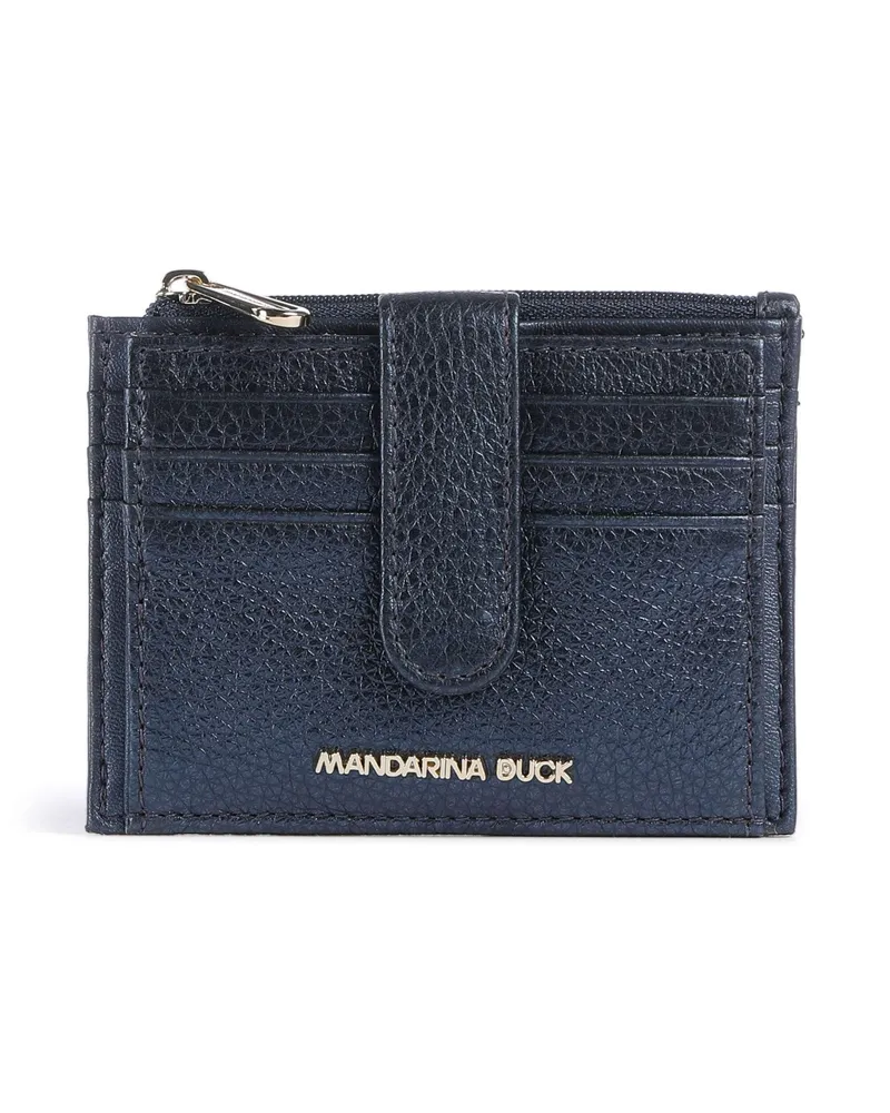 Mandarina Duck Kreditkartenetui Mellow Metal in blau Blau