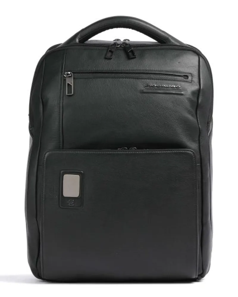 Piquadro AKRON Laptop-Rucksack schwarz Schwarz