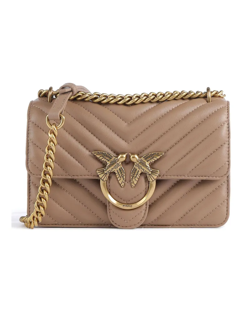 Pinko Schultertasche Love One Mini in braun Braun