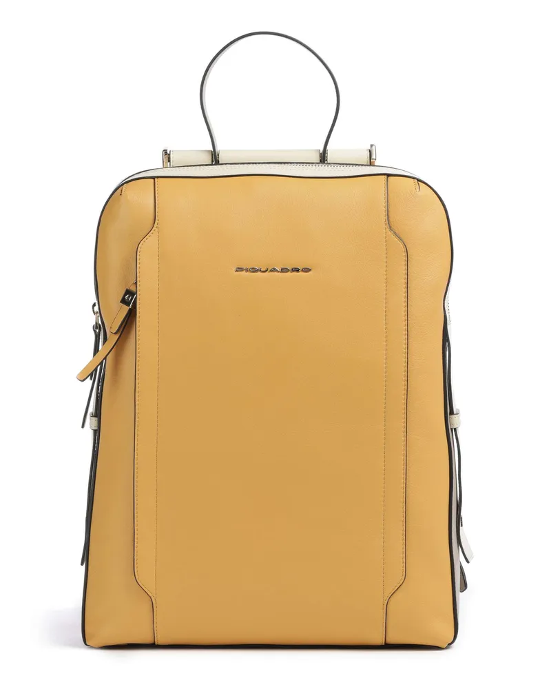 Piquadro Laptop-Rucksack Circle in gelb Gelb