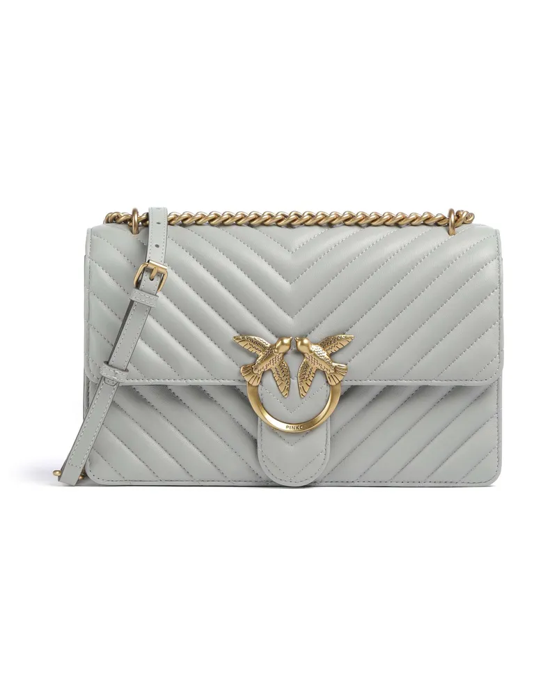 Pinko Schultertasche Love One Classic in grau Grau