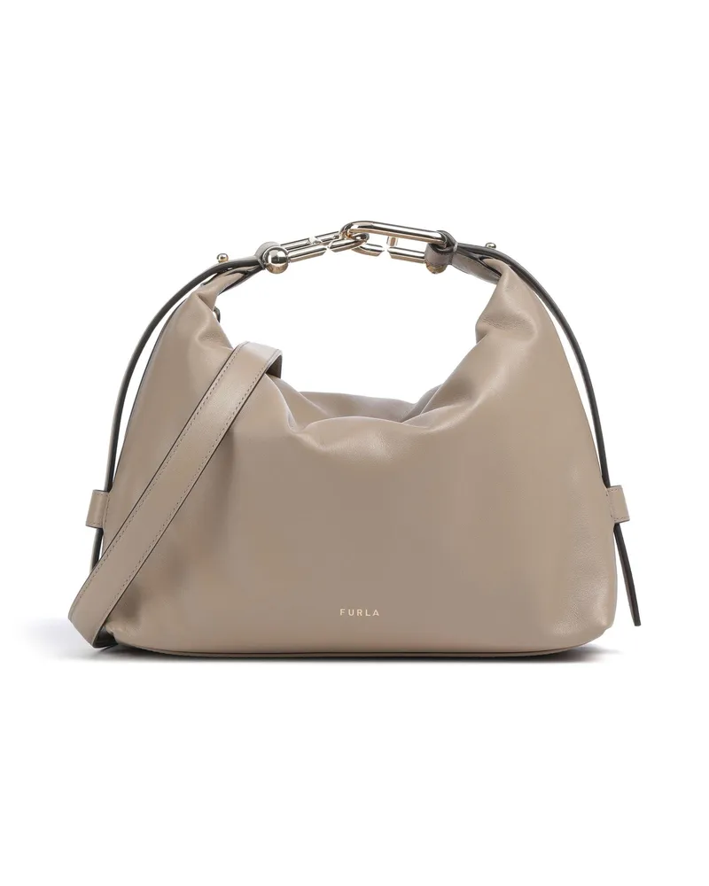 Furla Beuteltasche Tonie M in beige Beige