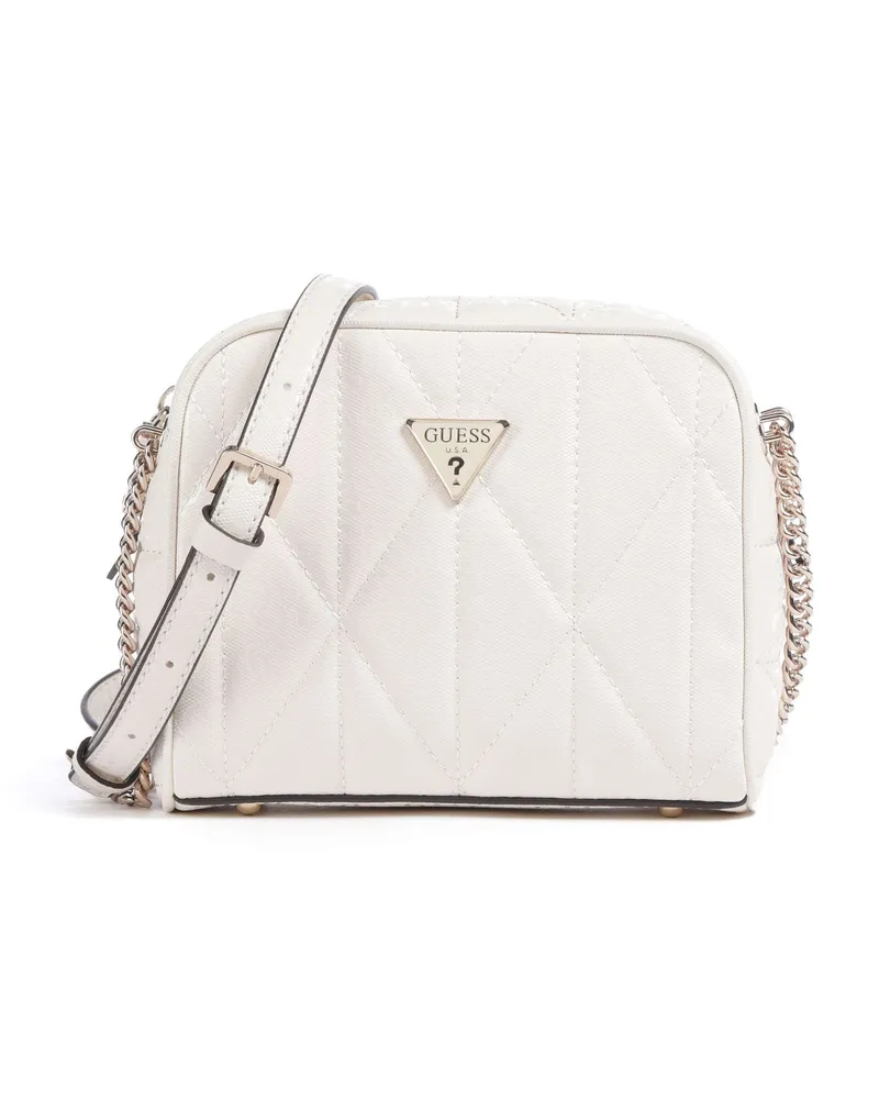 Guess Umhängetasche Aldina G-Shine in elfenbein Beige