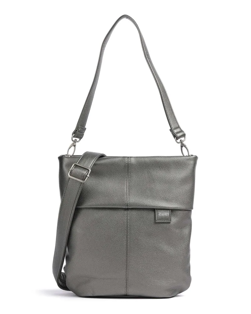 Zwei Beuteltasche Mademoiselle.M M90 in silber Silber