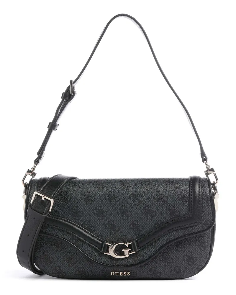 Guess Schultertasche Dea in schwarz Schwarz