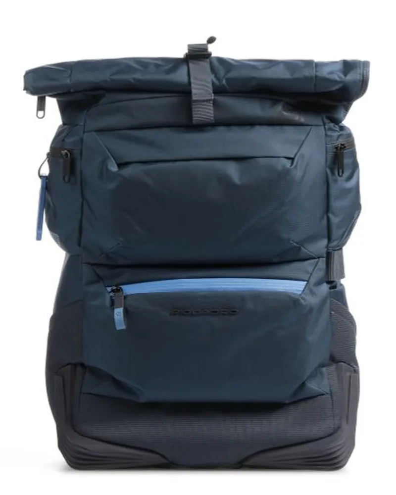 Piquadro CORNER Rucksack dunkelblau Blau