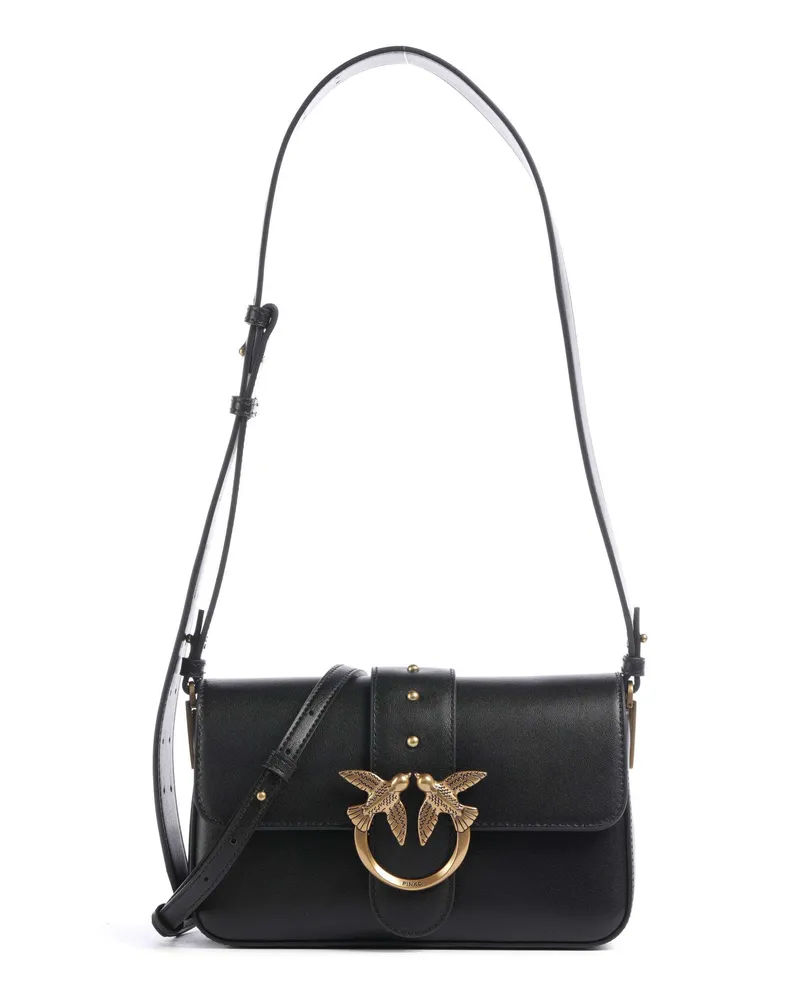 Pinko Schultertasche Love One Mini Slouchy in schwarz Schwarz