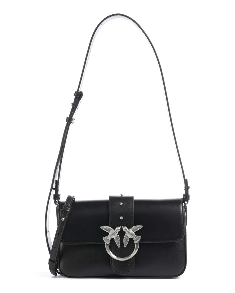 Pinko Schultertasche Love One Mini Slouchy in schwarz Schwarz