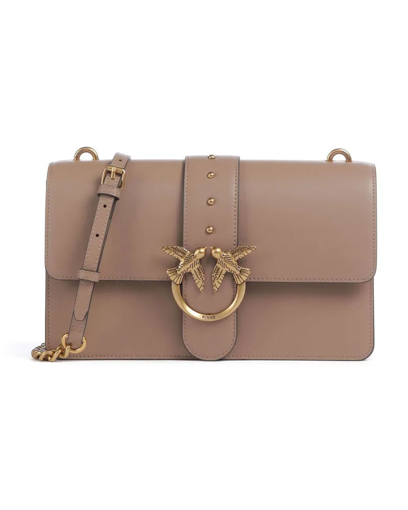 Pinko Umhängetasche Love One Classic in grau Grau