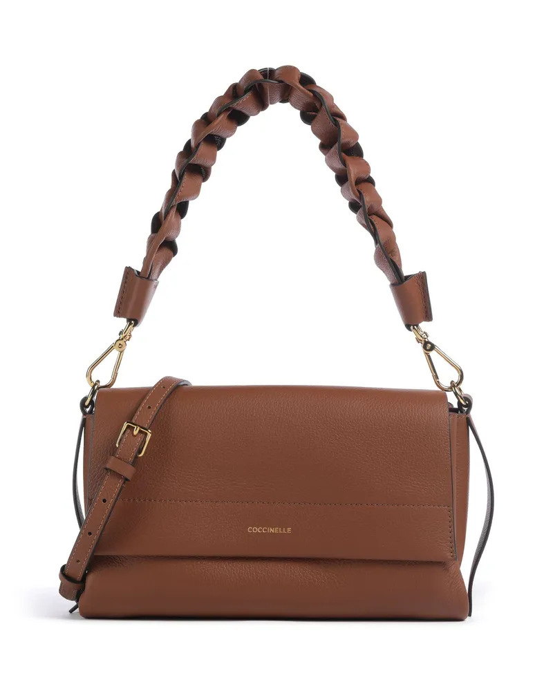 Coccinelle Schultertasche Boheme Grana Double in braun Braun