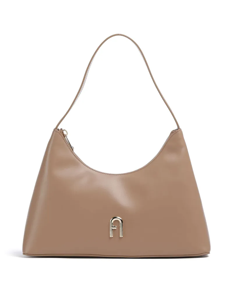 Furla Schultertasche Diamante S in braun Braun