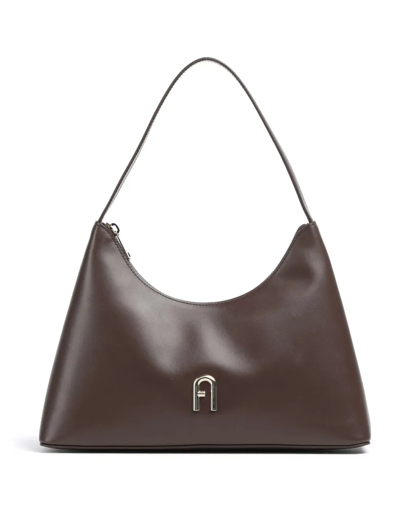 Furla Schultertasche Diamante S in braun Braun