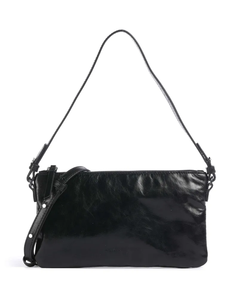 LES VISIONNAIRES Schultertasche Alice Crinkle in schwarz Schwarz